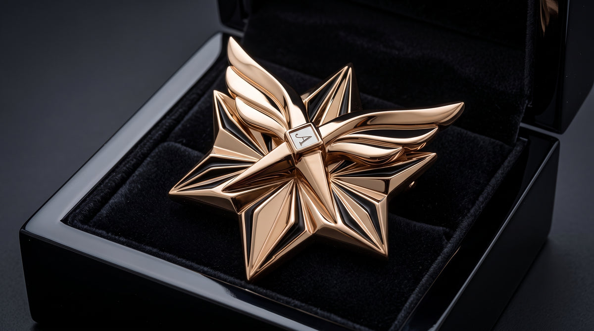The Sovereign Crest | Octagram Micro-Sculpted Pin